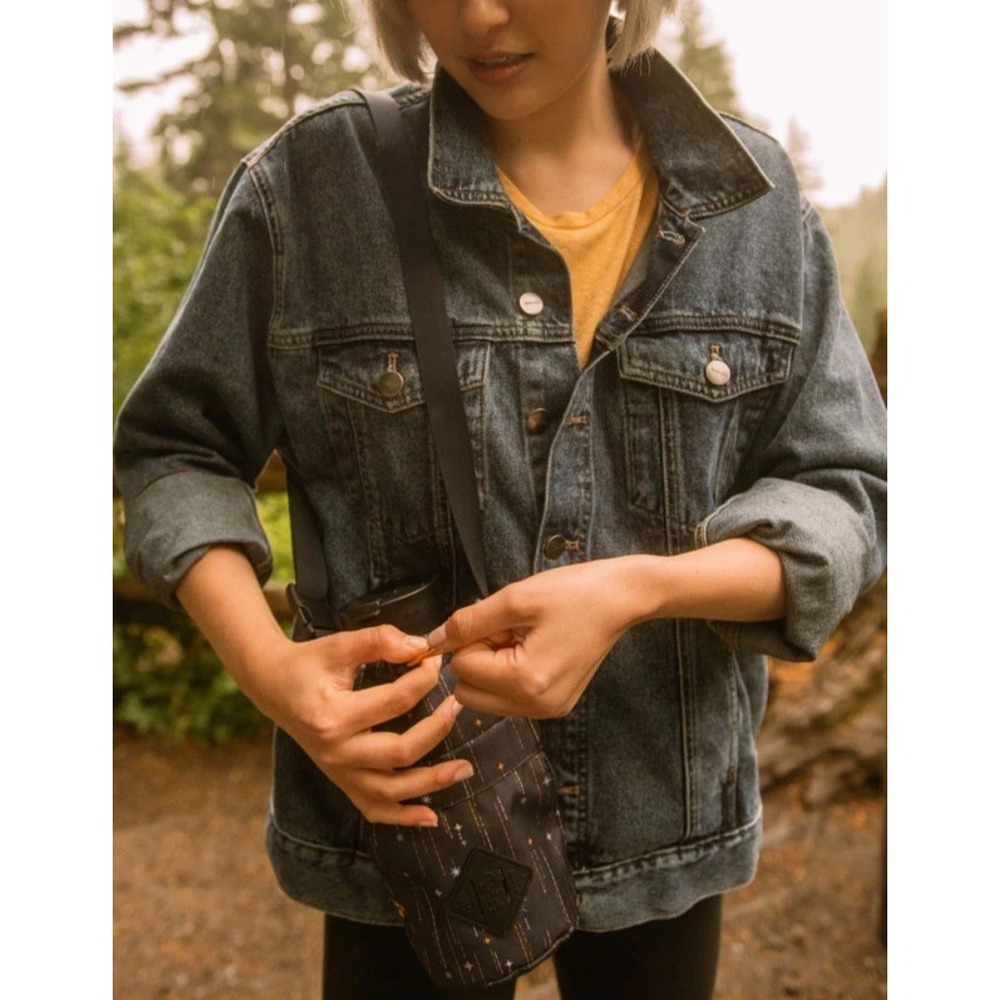 Warp + Weft Jean Trucker Jacket Denim Sea Seattle Scout Blue SM Copper Unisex - Picture 5 of 16